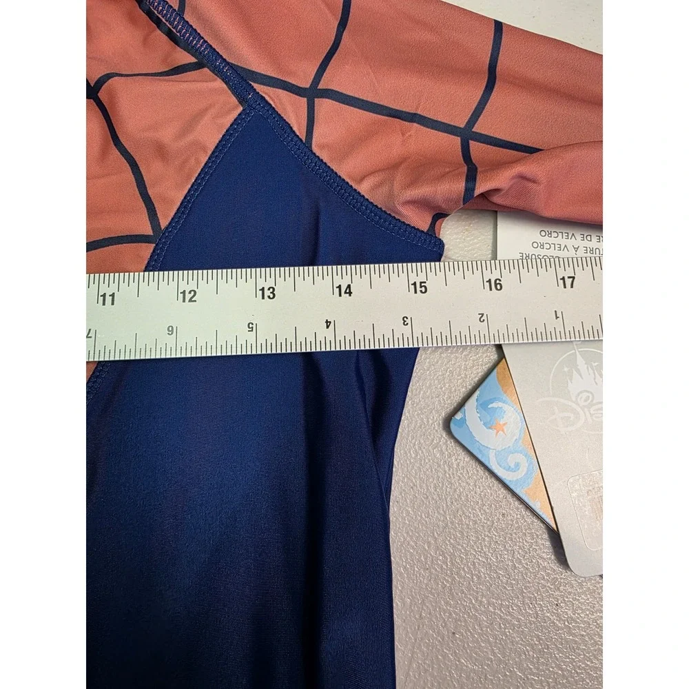 Disney Spider-Man Adaptive Swimsuit Kids XL Red Blue One Piece UPF 50+